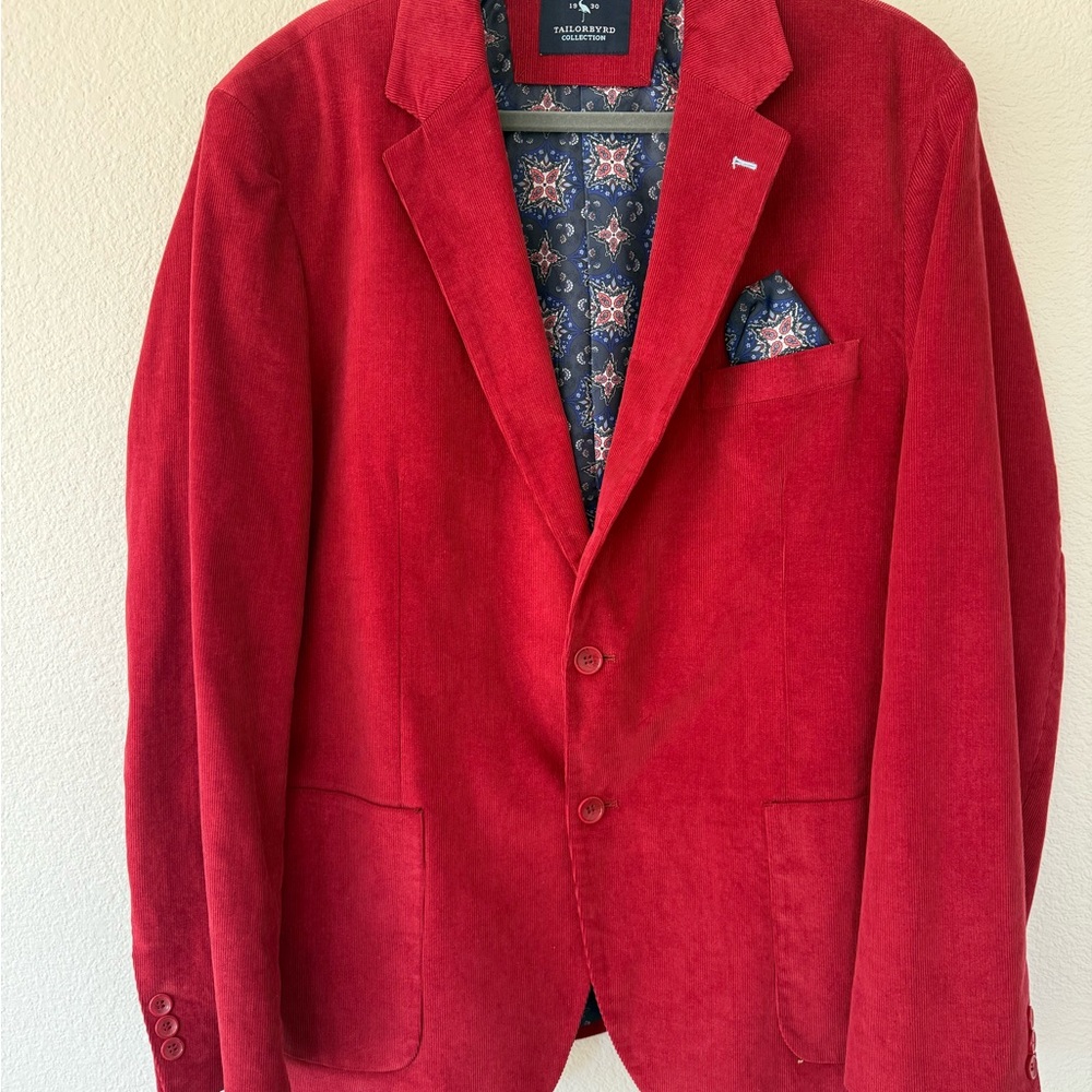 Tailorbyrd Red Men's Sport Coat